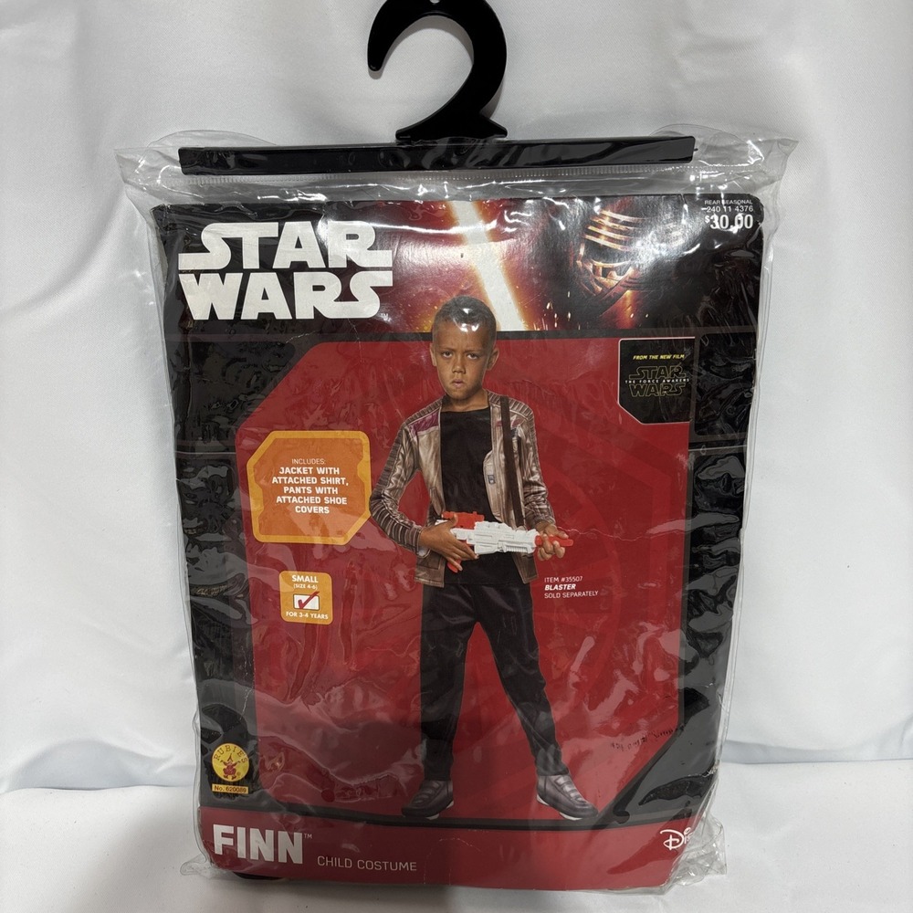 Disney Star Wars FINN Kids Halloween Costume The Force Awakens Size‎ small 4-6